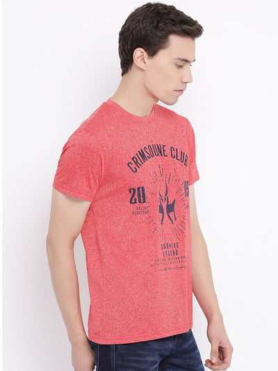 Red Printed T-Shirt - Men T-Shirts