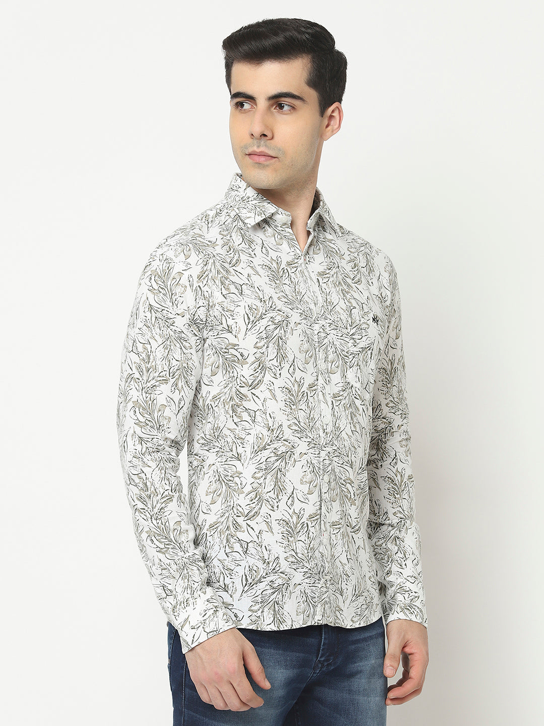  White Shirt in Floral Print