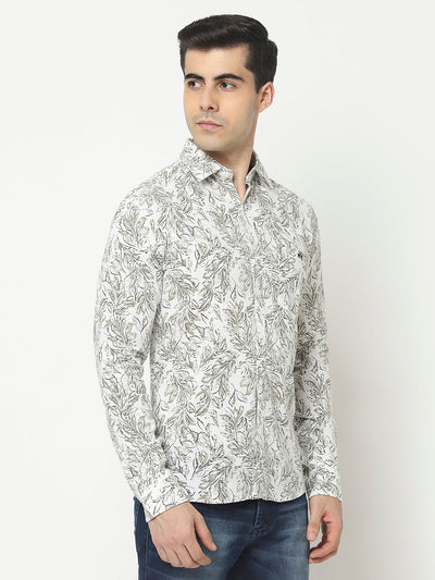  White Shirt in Floral Print