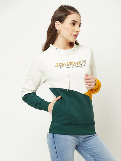  Multi-Colour Colour-Blocked Sweatshirt