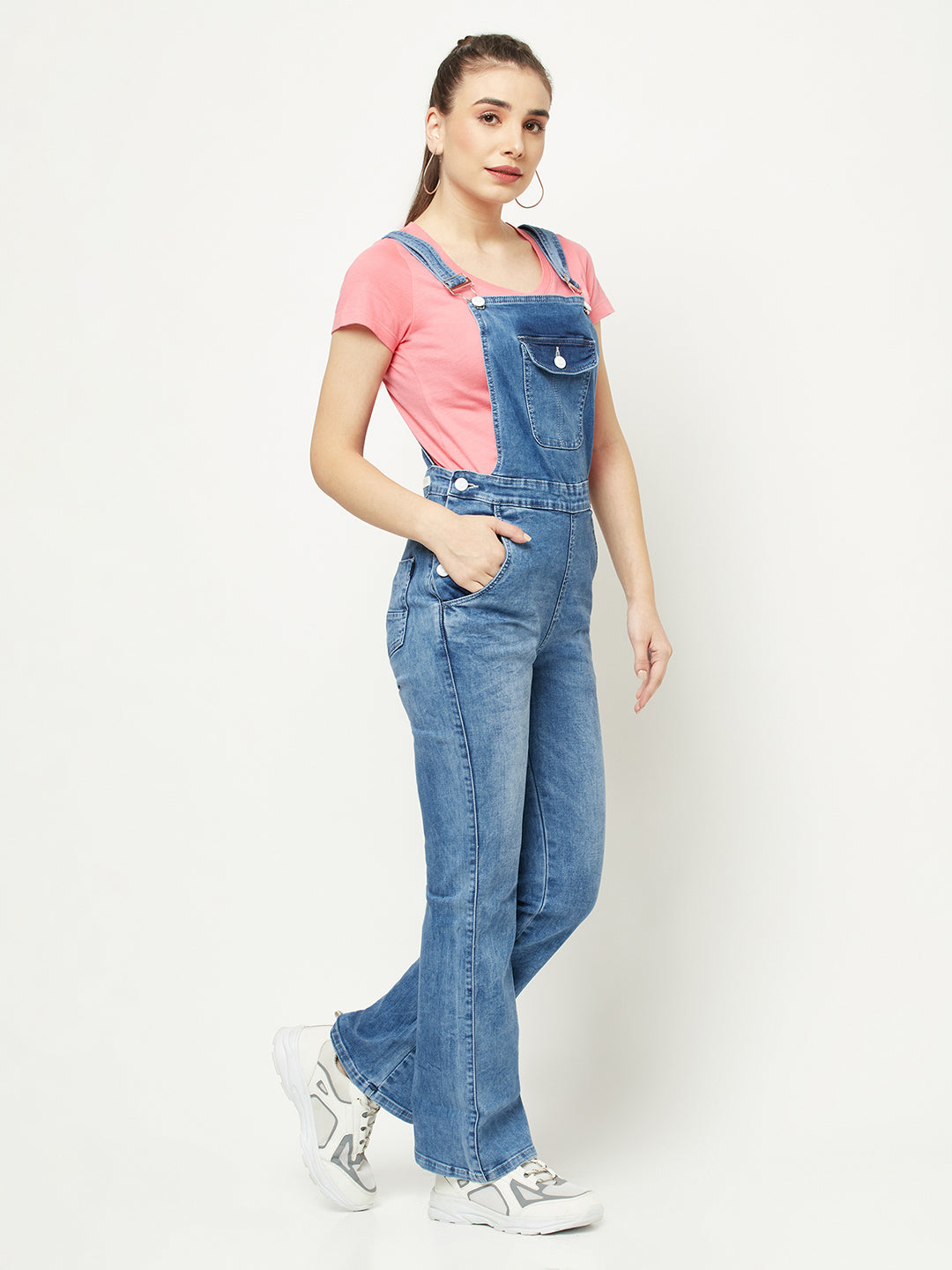  Denim Boot-Cut Dungaree 