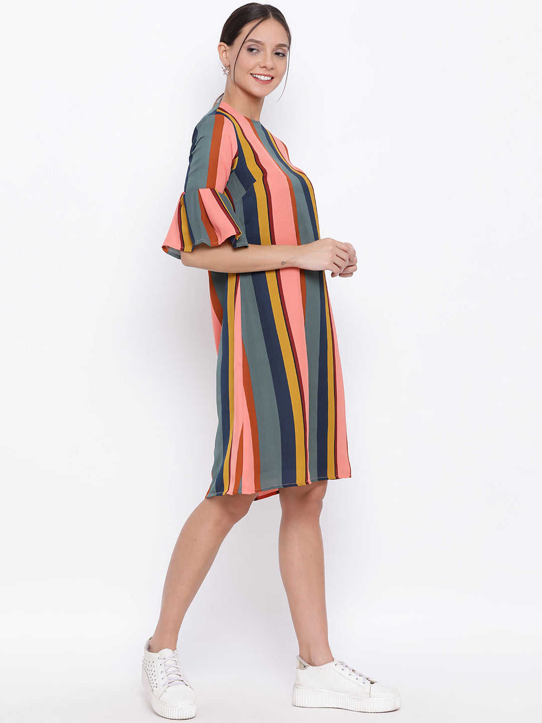 Multicolour Striped Dress - Women Dresses