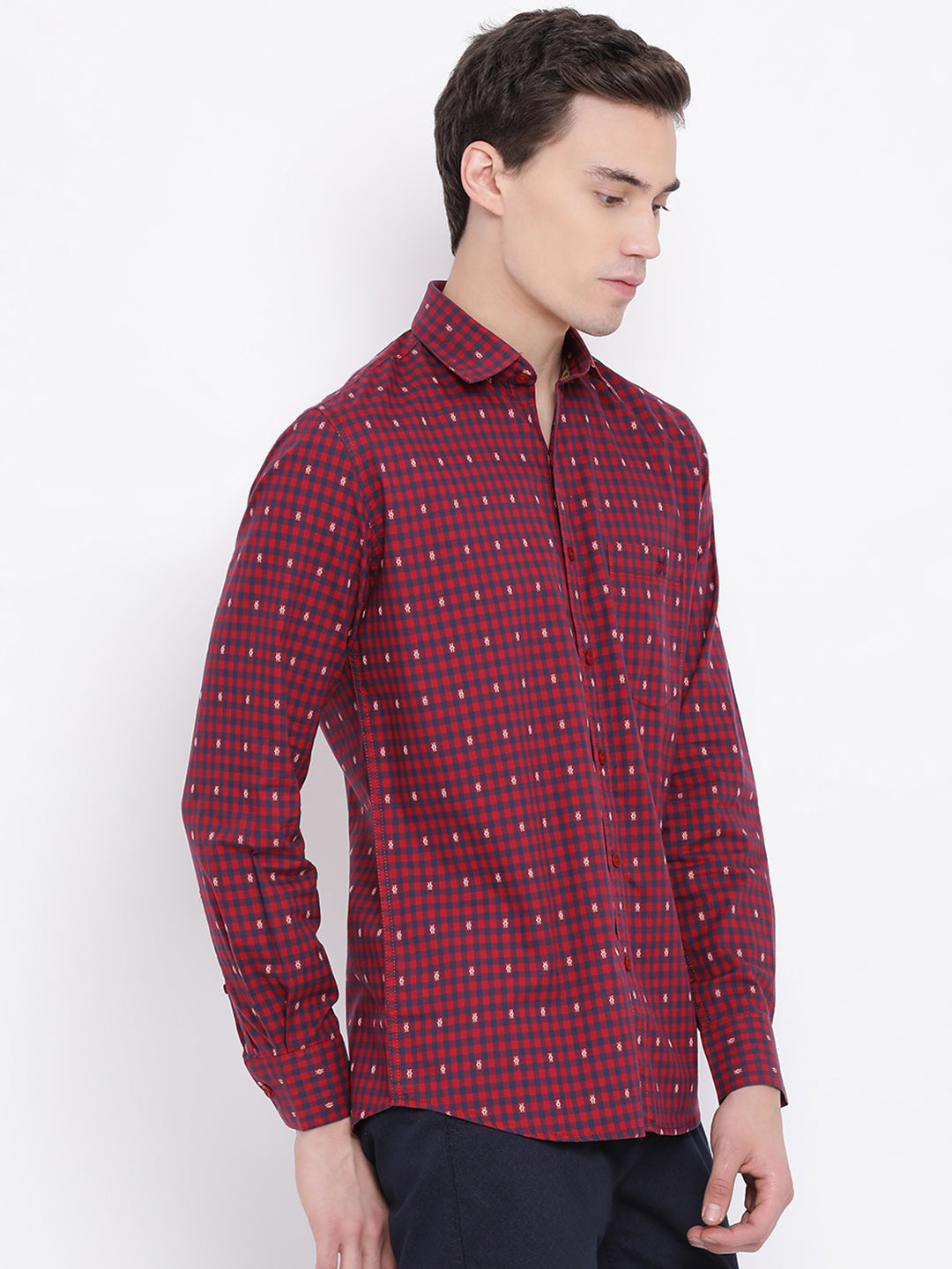 Red Checked Shirt - Men Shirts