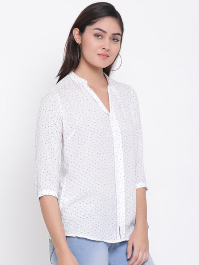 White Button up Shirt - Women Shirts