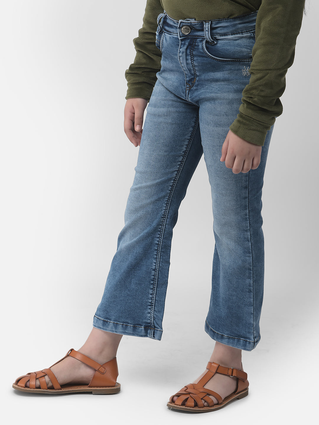  Blue Boot-Cut Denims