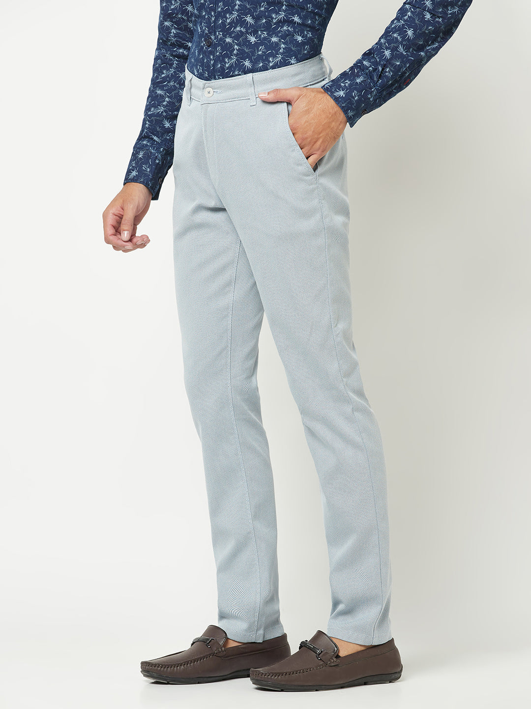  Light Blue Business Trousers