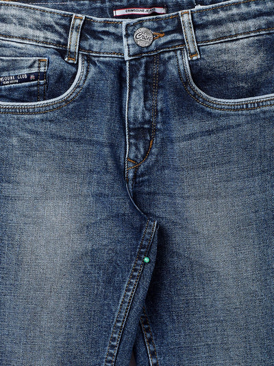 Blue Washed Jeans - Boys Jeans