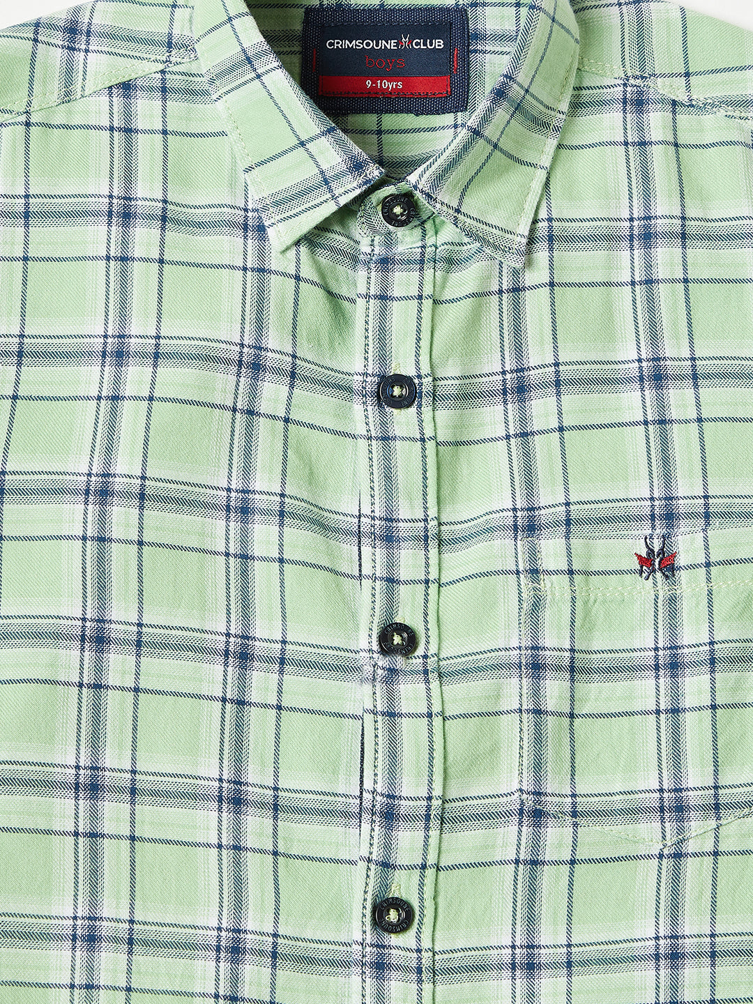 Green Checked Casual Shirt - Boys Shirts