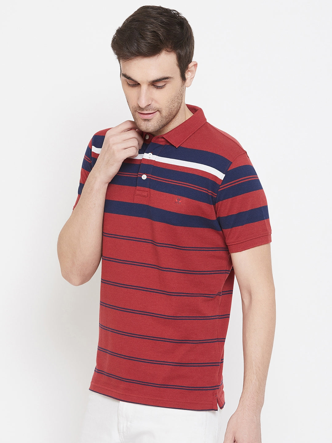 Red Striped T-shirt - Men T-Shirts