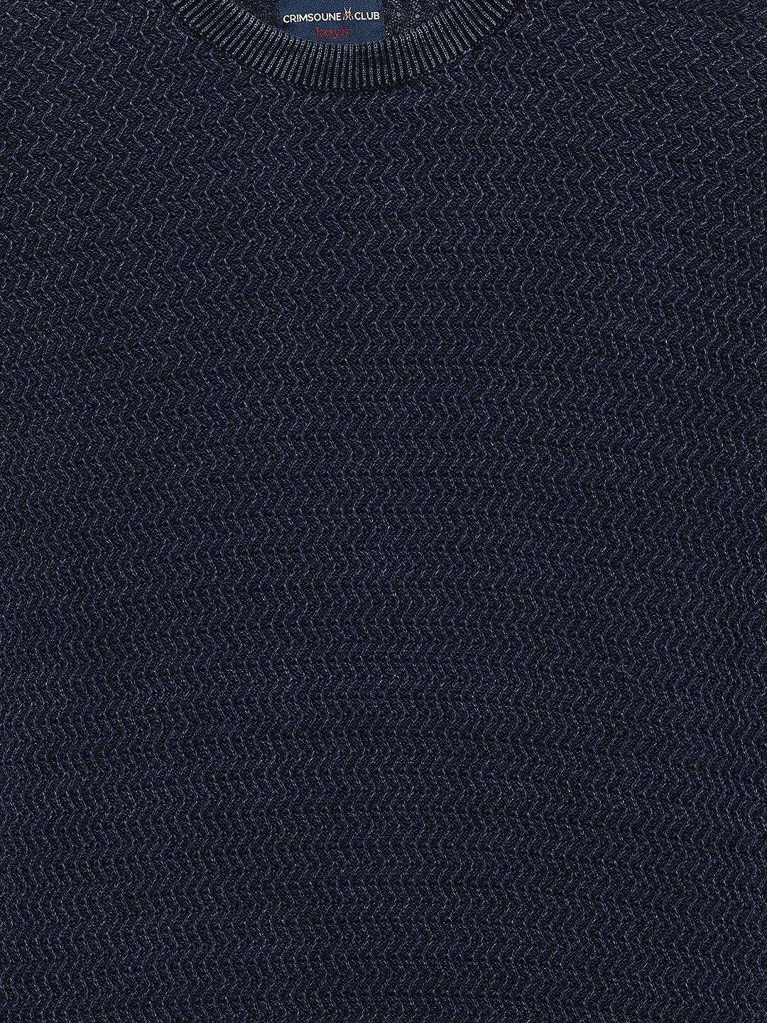 Blue Round Neck Sweater - Boys Sweaters