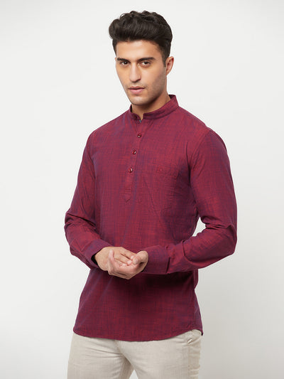 Maroon Kurta - Men Kurtas