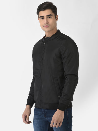  Black Reversible Jacket in Polyester