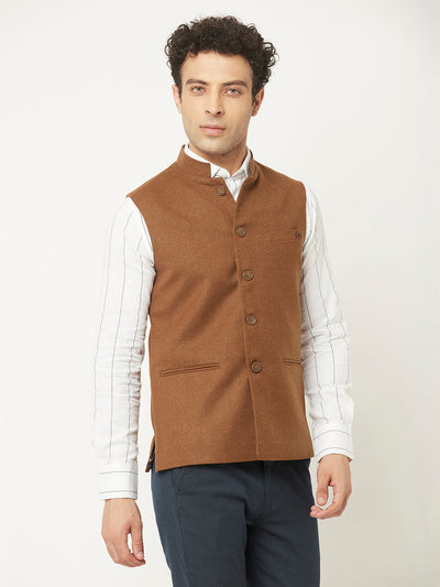  Waistcoat in Brown Tone