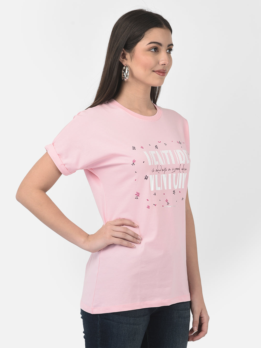 Pink Adventure T-Shirt-Women T-Shirts-Crimsoune Club