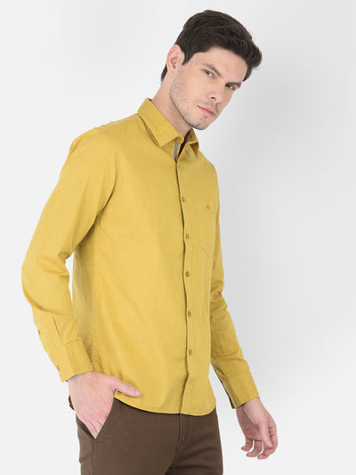 Mustard Shirt - Men Shirts