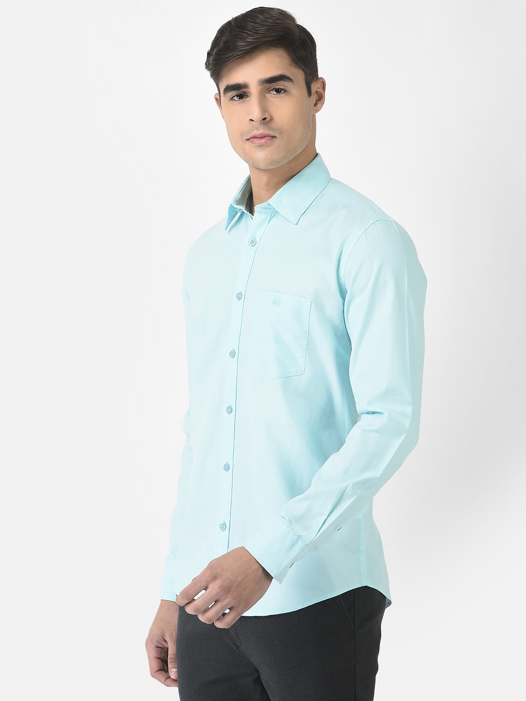  Light Baby Blue Shirt in Pure Cotton