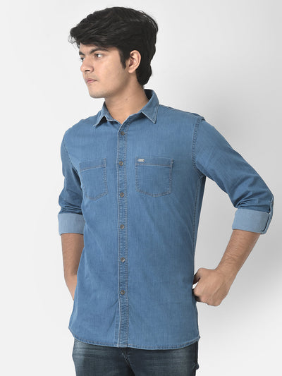  Light Blue Denim Shirt