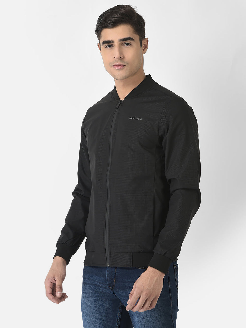  Black Jacket with Logo Work 