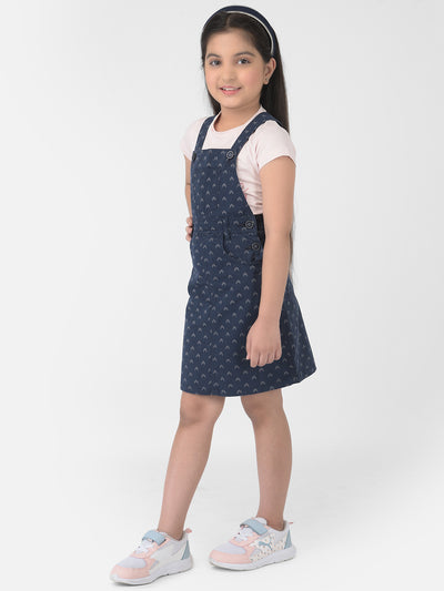 Navy Blue Pinafore Dress - Girls Dress