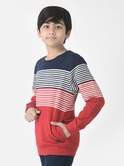  Red Stripe Sweatshirt 