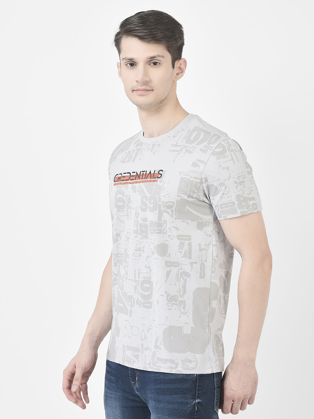  Grey Graphic T-Shirt