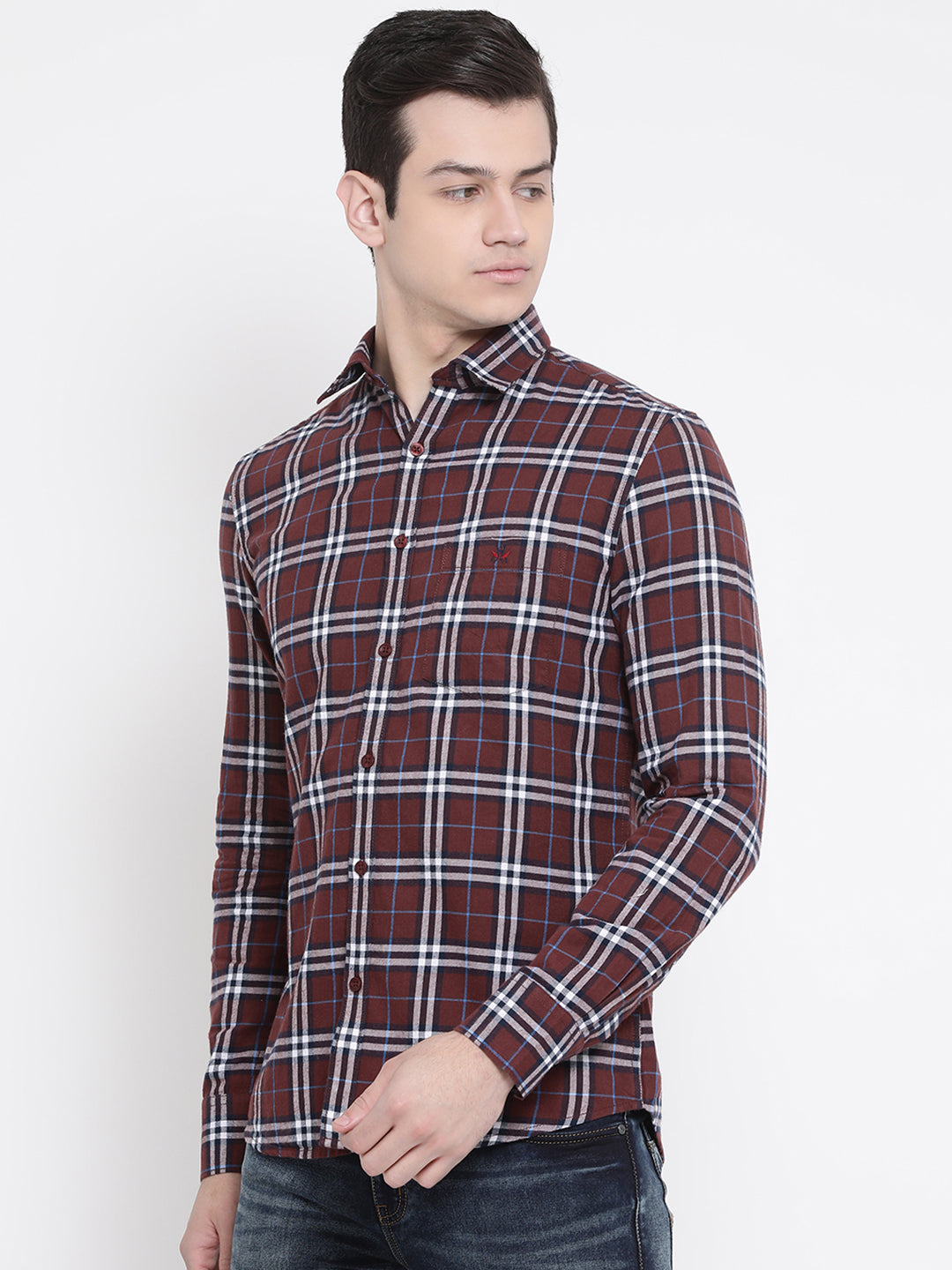 Red Checked Shirt - Men Shirts