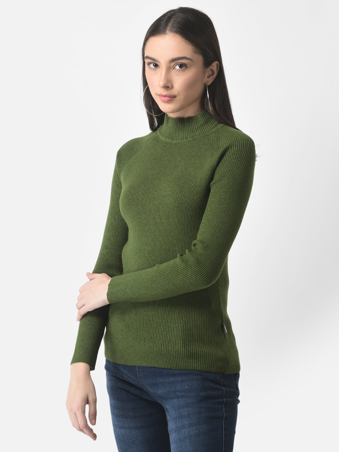  Fitted Green Sweater