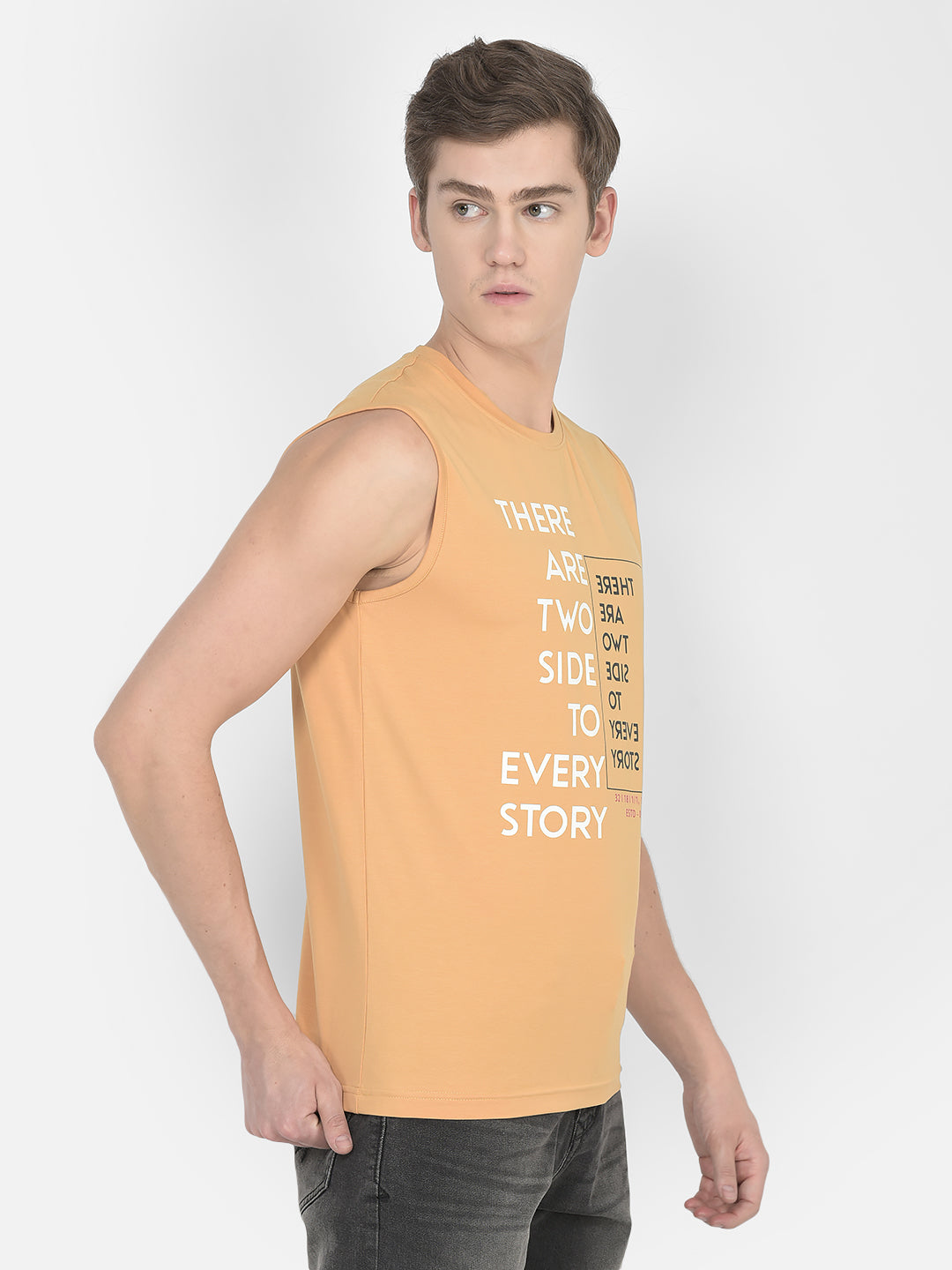  Mango Sorbet Typographic Tank T-Shirt