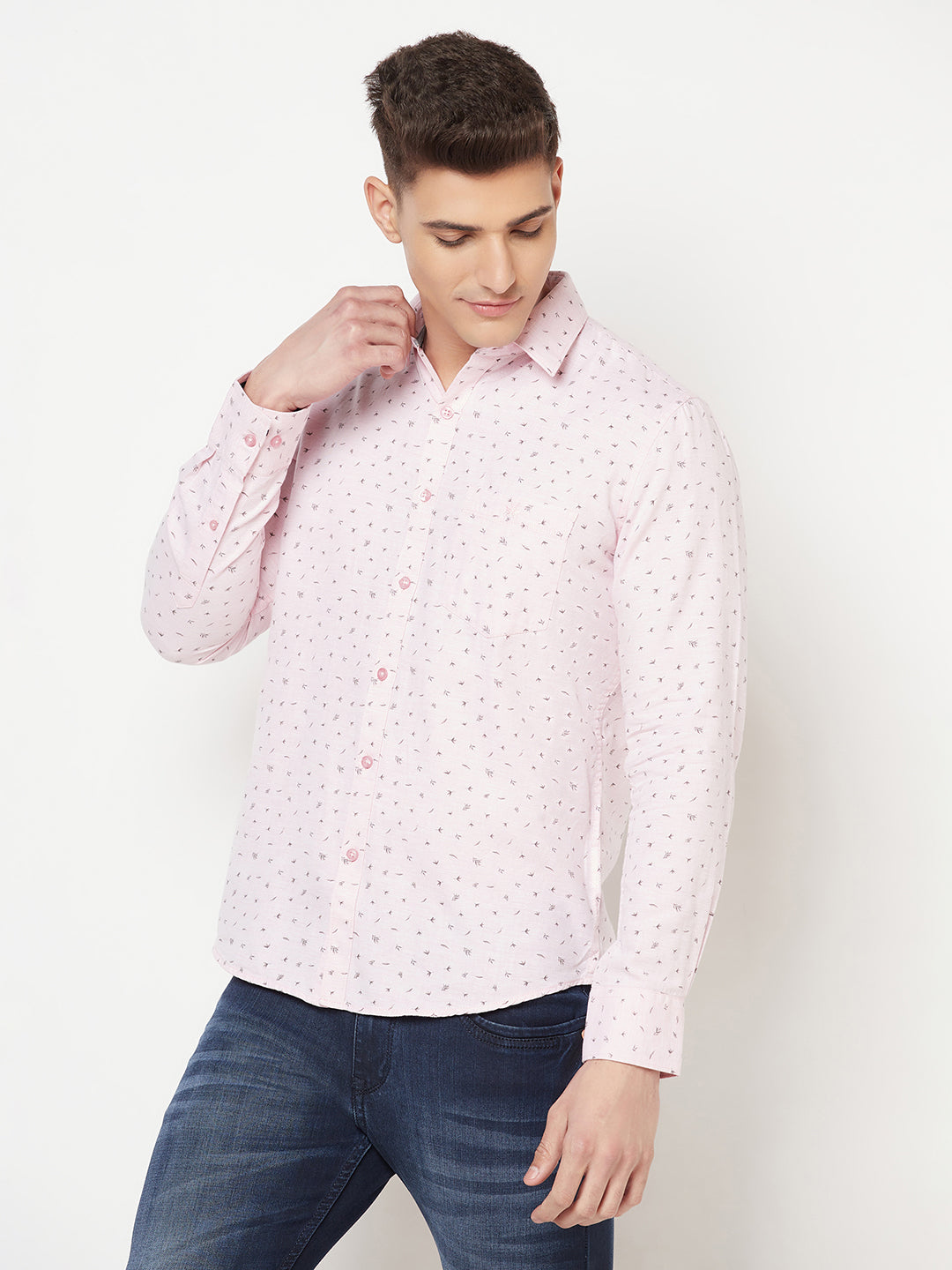 Pink Floral Shirt - Men Shirts