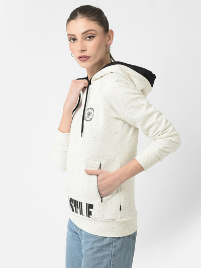  Melange White Hustle Sweatshirt