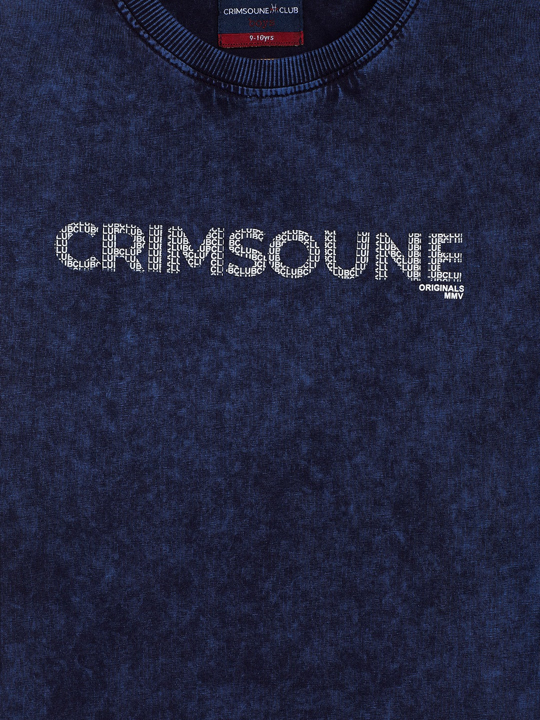 Blue Printed Round Neck T-Shirt - Boys T-Shirts