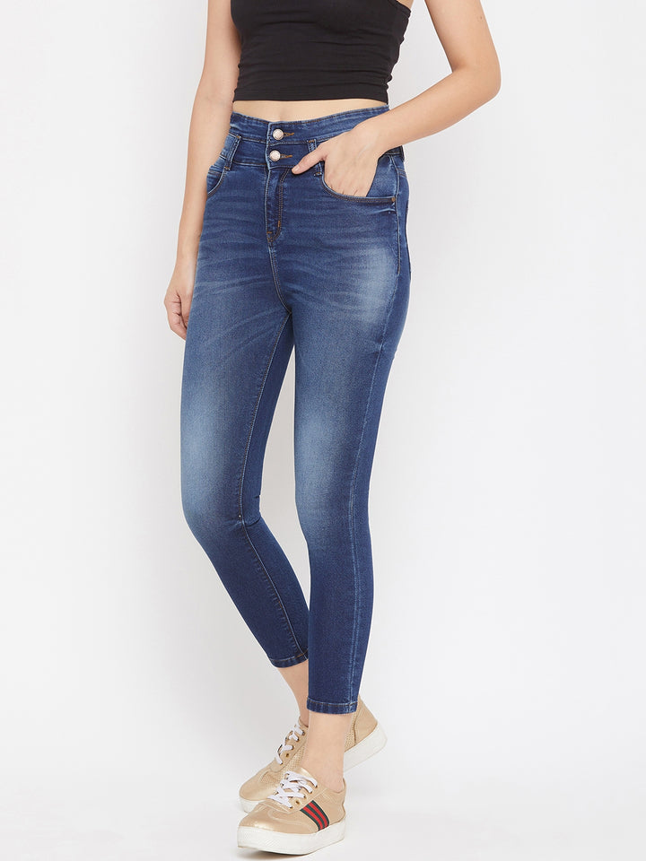 Denim Superskinny Double Button - Women Jeans