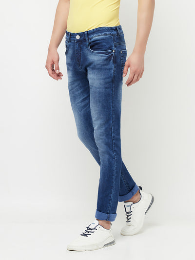 Navy Blue Jeans - Men Jeans
