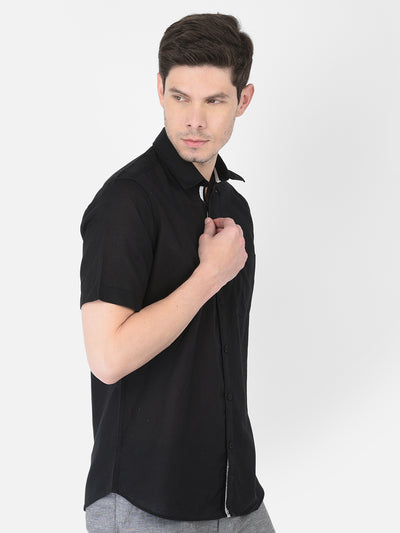 Black Linen Shirt - Men Shirts