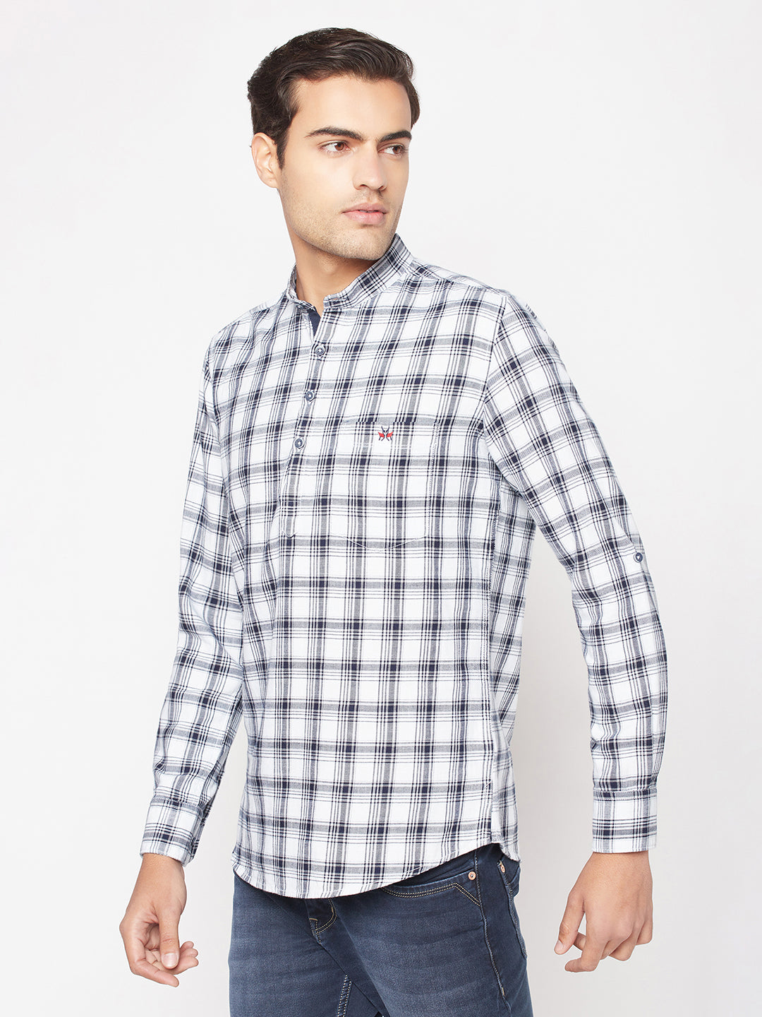  White Checkered Shirt