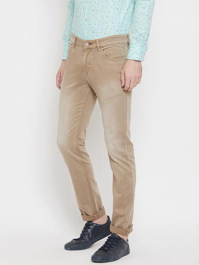 Khaki Slim Fit Jeans - Men Jeans