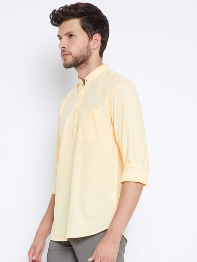 Yellow Kurta - Men Kurtas