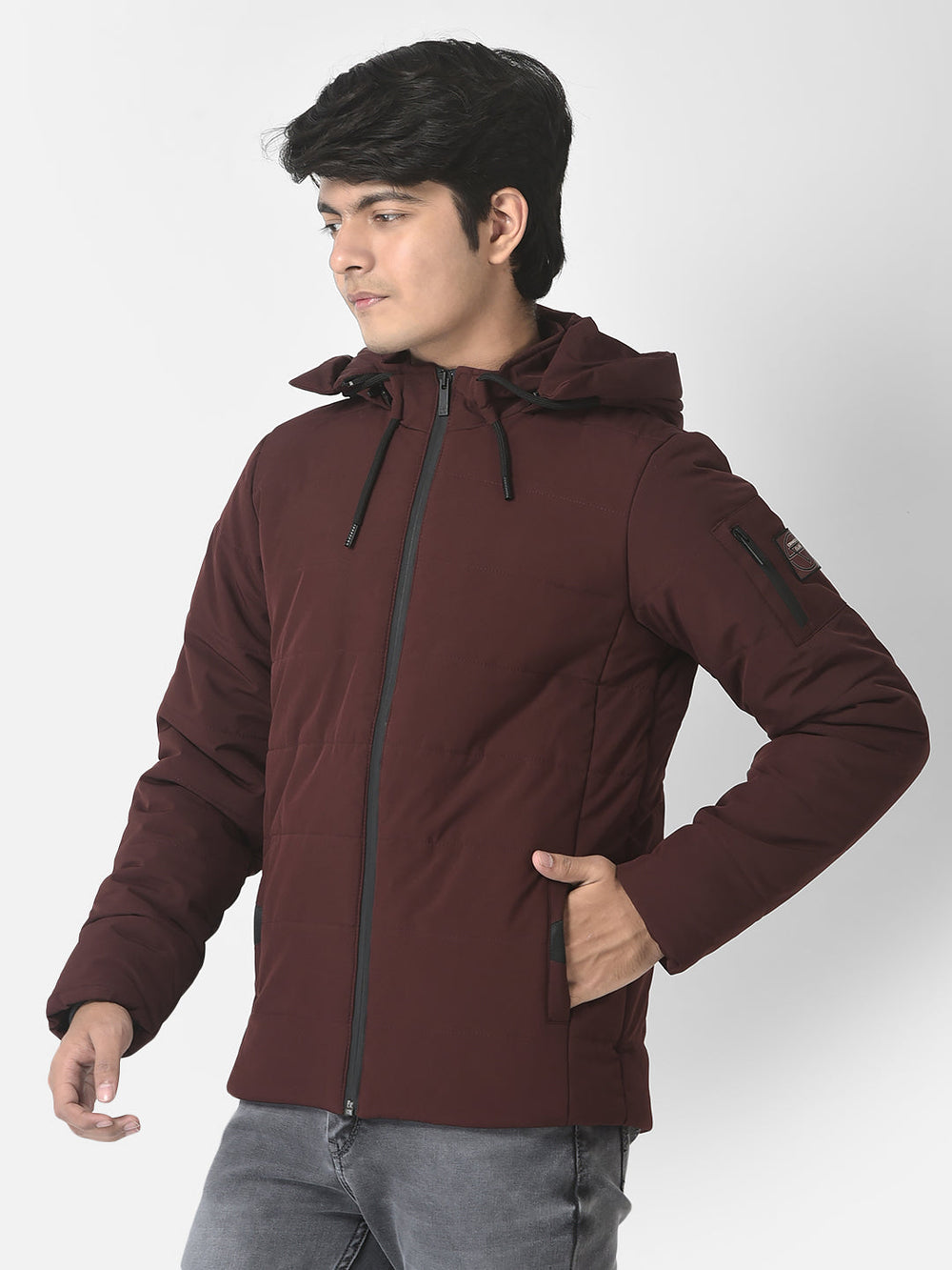 Maroon Light Padding Jacket