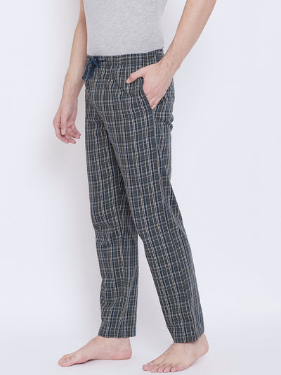 Checked Straight Lounge Pants - Men Lounge Pants