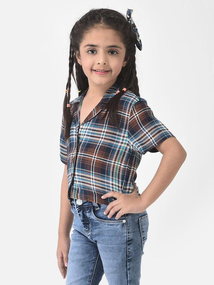  Multi-Colour Shirt with Tartan Checks 