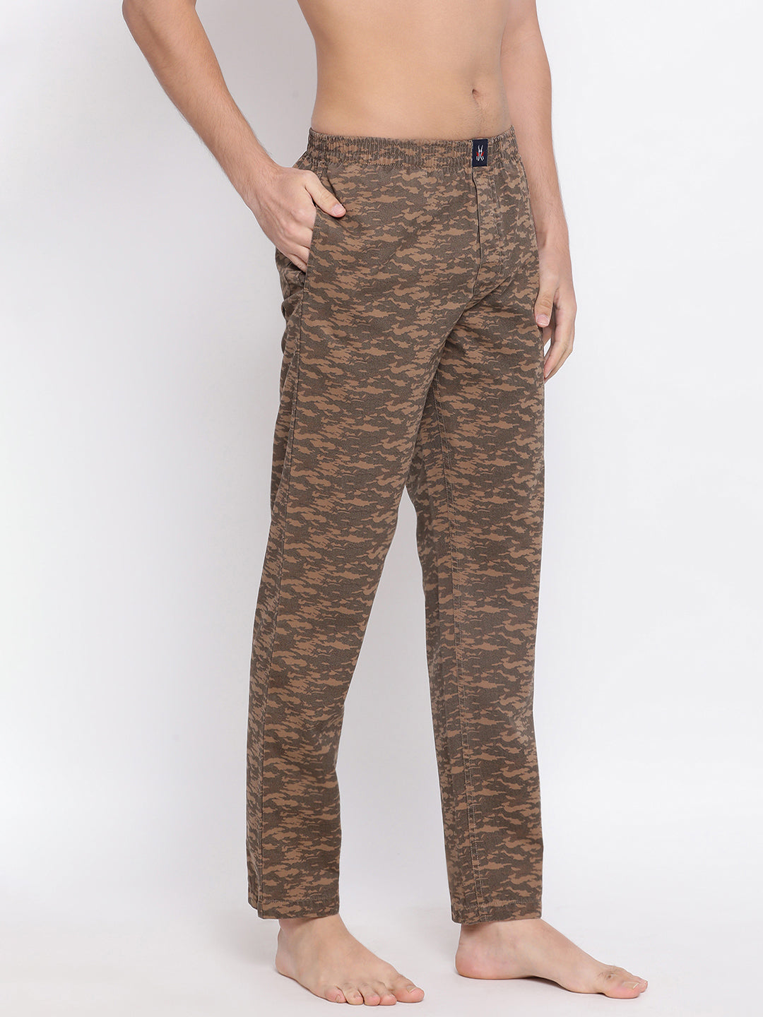 Brown Printed Slim fit Lounge Pants - Men Lounge Pants