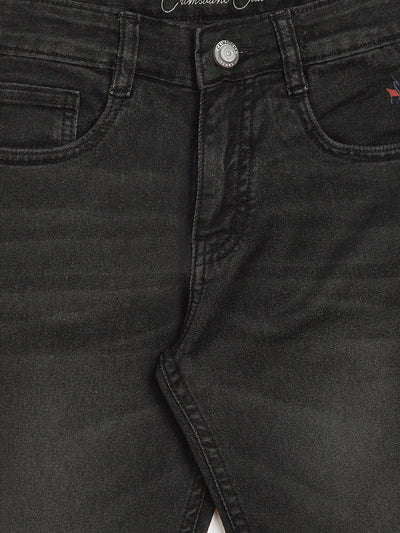 Black Slim Fit Denim - Boys Jeans