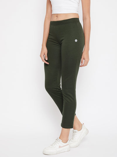 Olive Track Pants - Women Track Pants