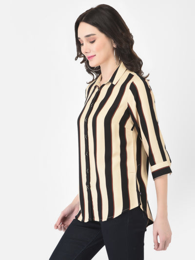 Buff Striped Shirt - Women Shirts
