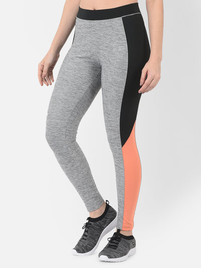 Grey Colourblocked Track Pants - Women Track Pants