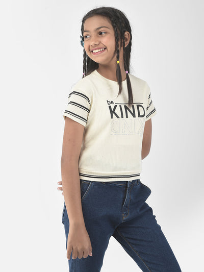  Champagne Kindness Cropped Top