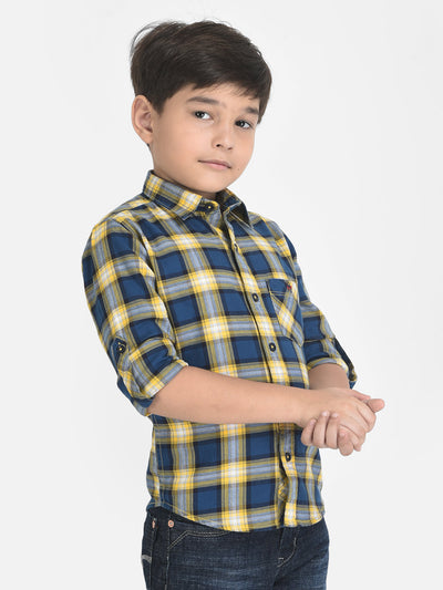Multi Colored Shirt in Tartan Checks 
