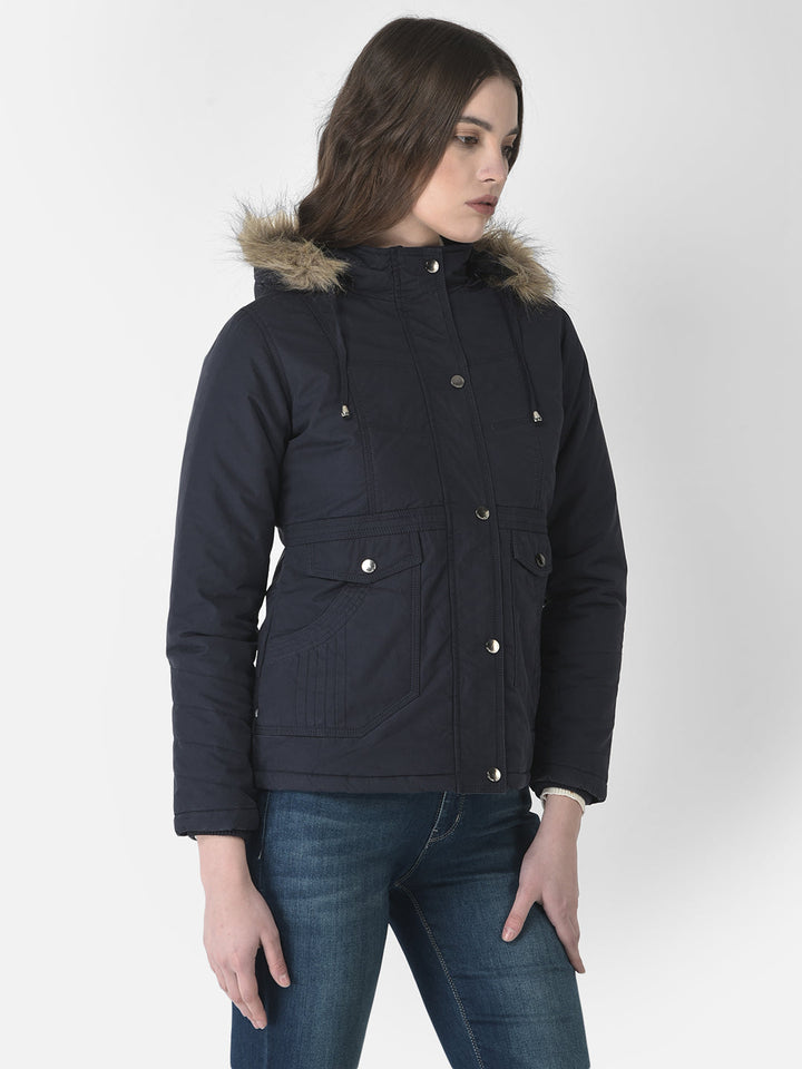  Lightly Padded Navy Blue Jacket