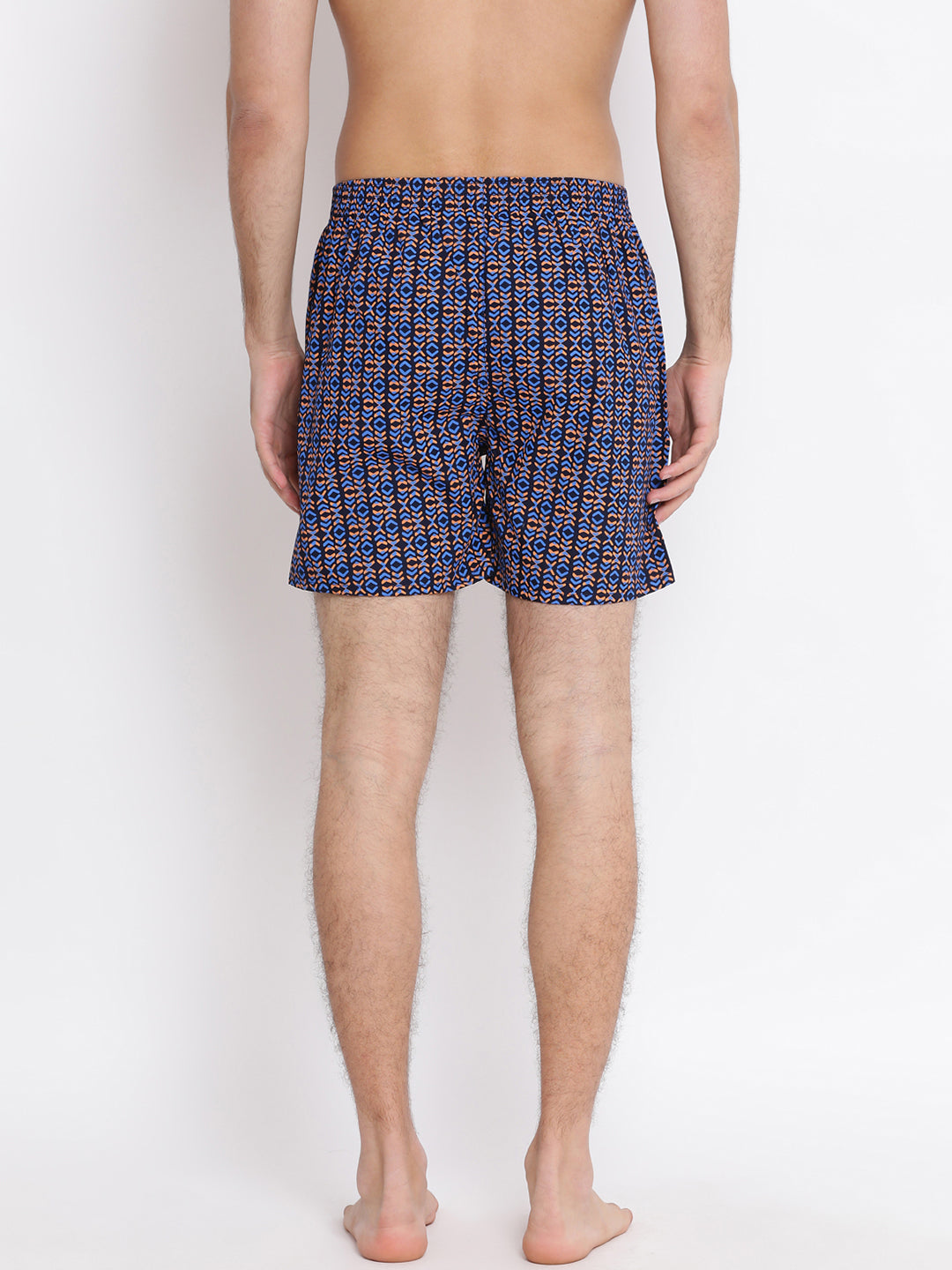 Blue Printed Boxer - Men Boxers