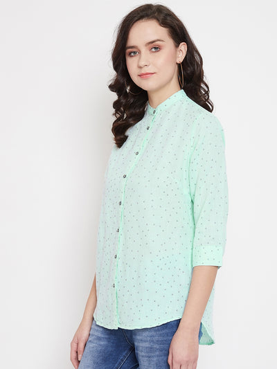 Printed Slim Fit Casual Shirt - Women Shirts